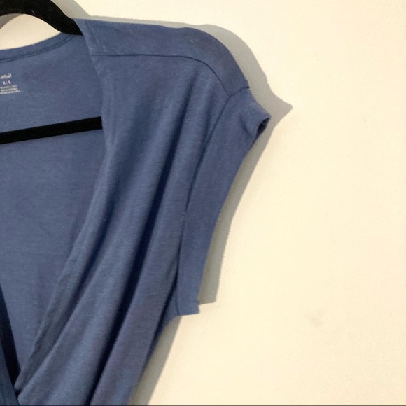 aerie Knit Wrap Dress Marbled Blue Medium FINAL SALE - Picture 5 of 8